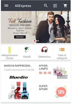 ALIEXPRESS - APP PER SMARTPHONE ANDROID ALIEXPRESS - APP PER SMARTPHONE ANDROID