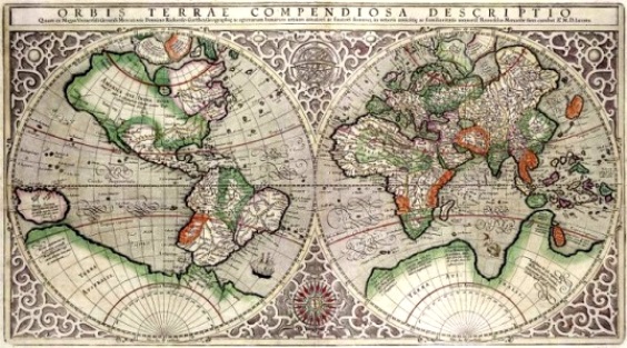 A Través Del Uniberto Mapamundi De Gerardus Mercator 1587