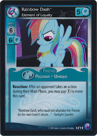 My Little Pony Rainbow Dash, Element of Loyalty Canterlot Nights CCG Card