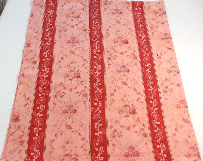 Rag Rescue Vintage French fabric with pink roses