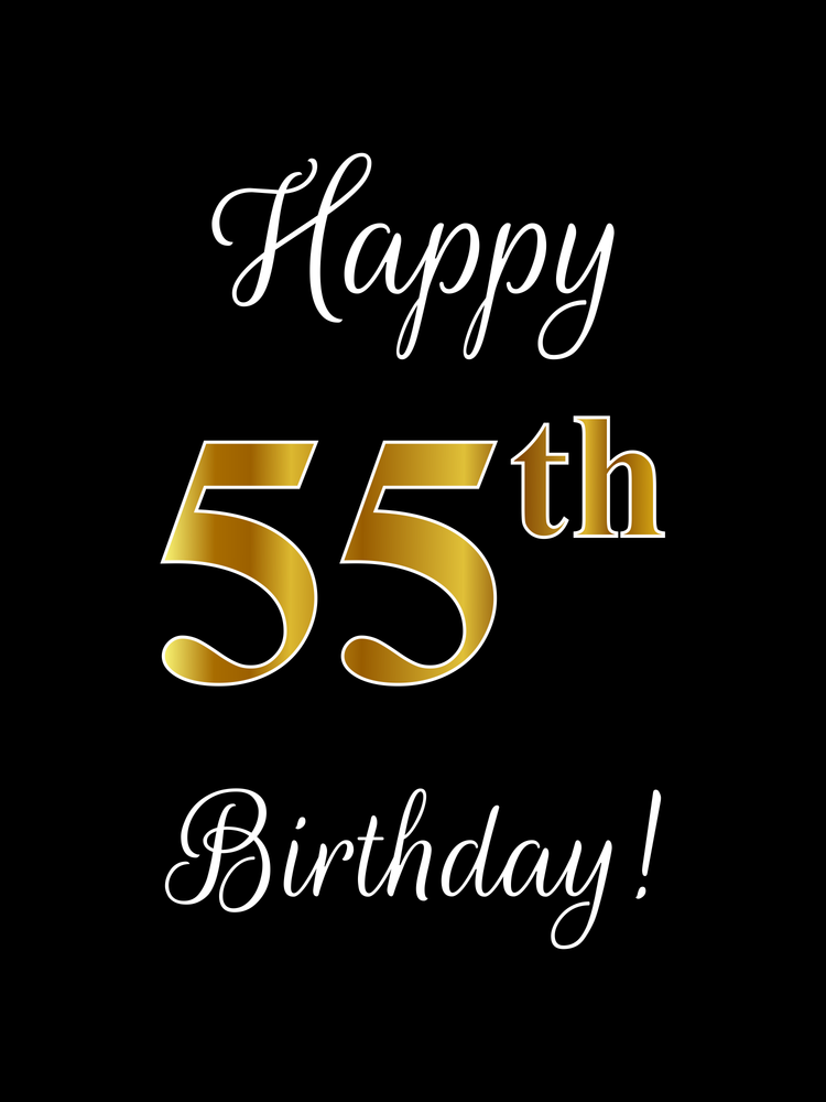 Happy 55th birthday wishes Image