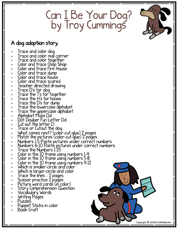 CAN I BE YOUR DOG? BOOK UNIT AND CRAFT Book Units by Lynn