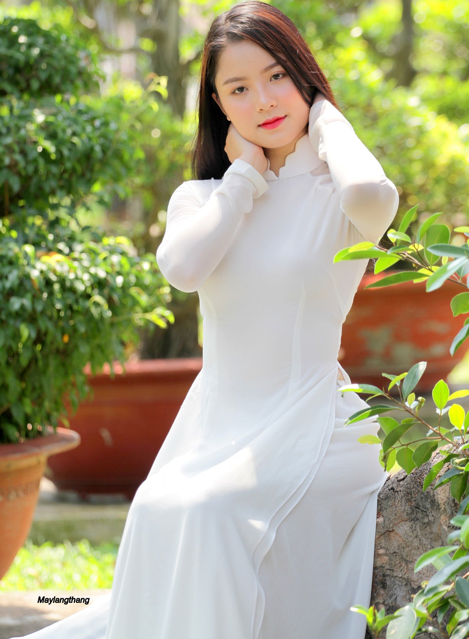 Tuyển tập girl xinh gái đẹp Việt Nam mặc áo dài đẹp mê hồn #55 - 5