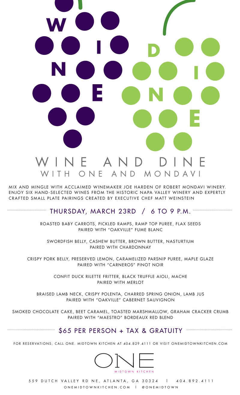 Robert Mondavi Dinner At One Midtown Kitchen Concentrics