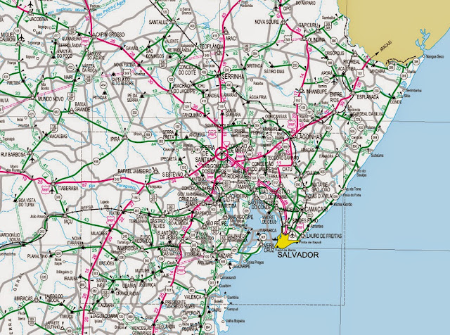 Mapa de lovalização de Feira de Santana