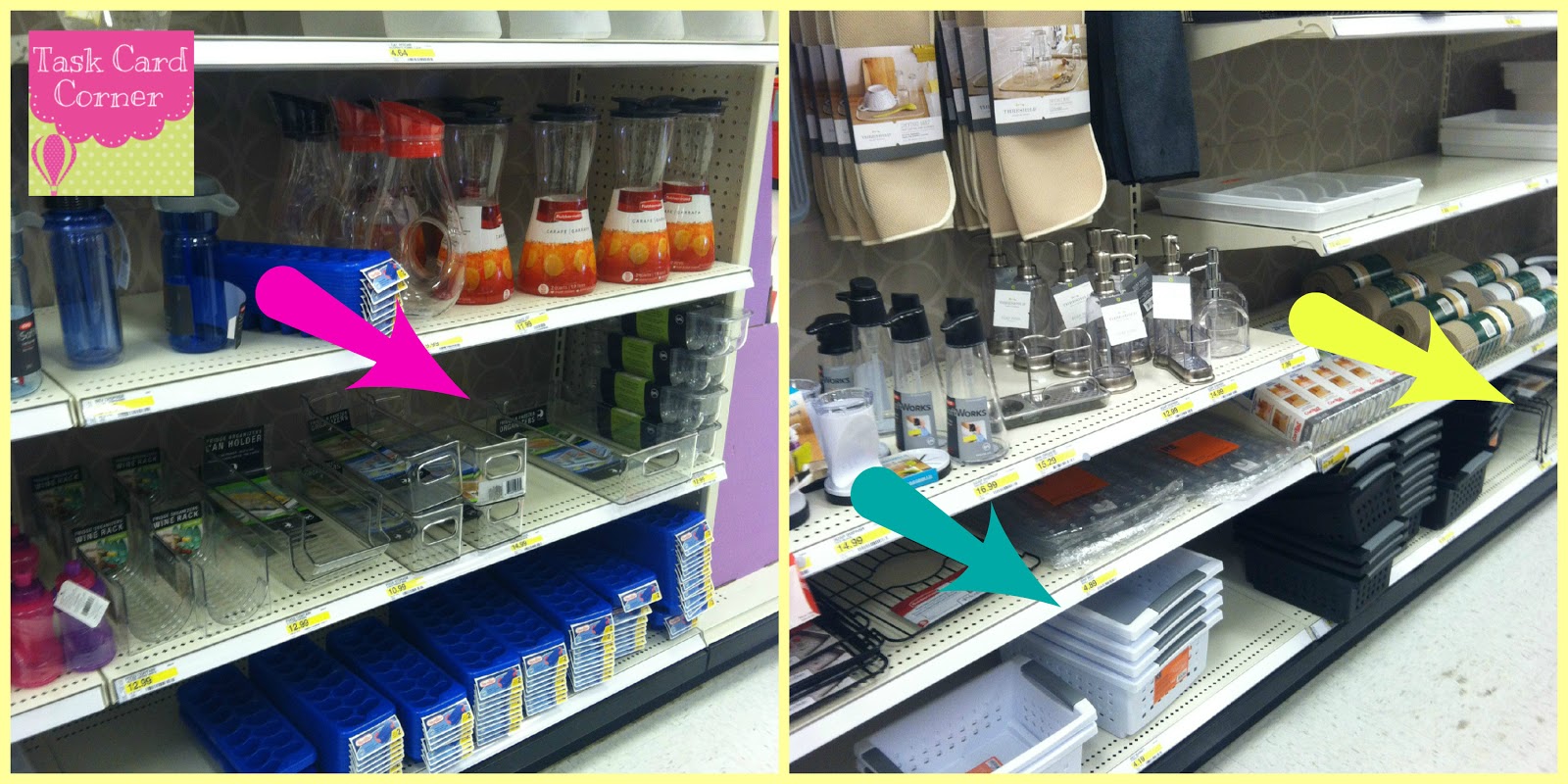 Task Card Corner Storage Organization