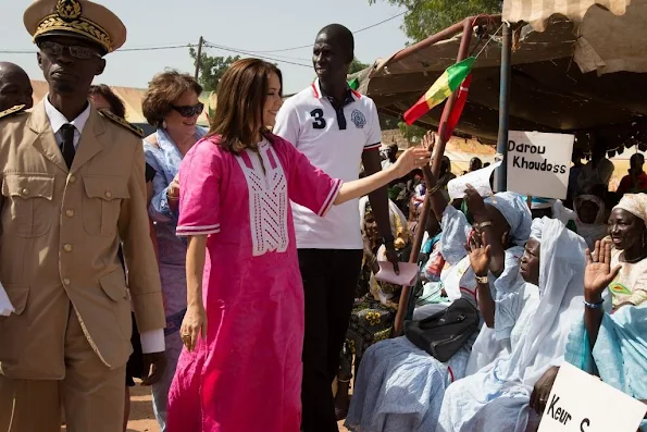 Crown Princess Mary of Denmark visits to Senegal with organizations Orchid Project and Tosta