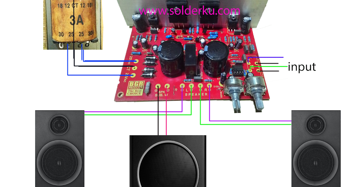 Cara merakit power ampli subwofer solderku