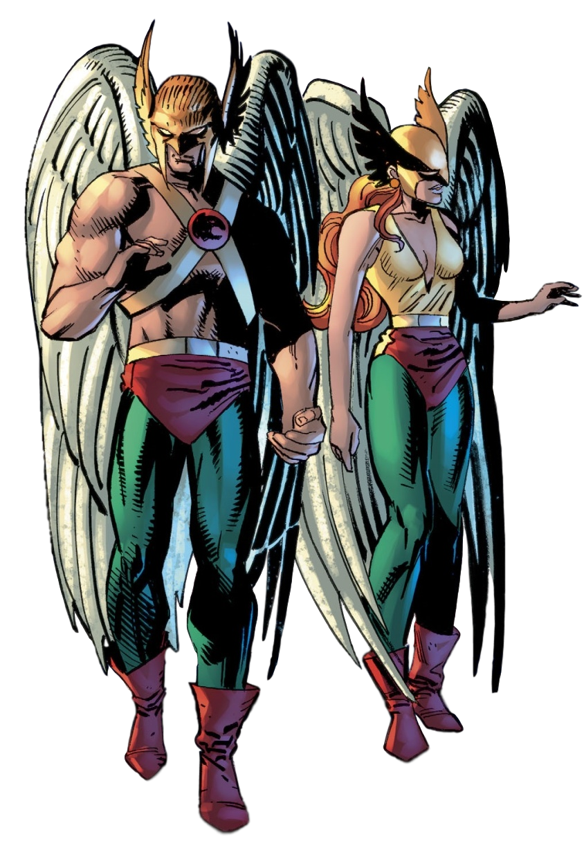 hawkworld hawkman and hawkgirl by andy kubert