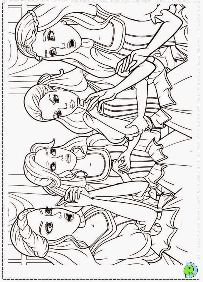 early 60s barbie coloring pages - photo #4