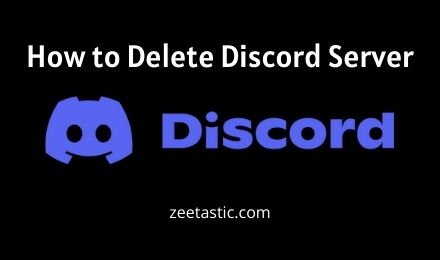 how to delete discord server