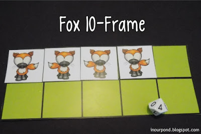 FREE Themed 10- and 20- Frames Printable for Elementary Math from In Our Pond