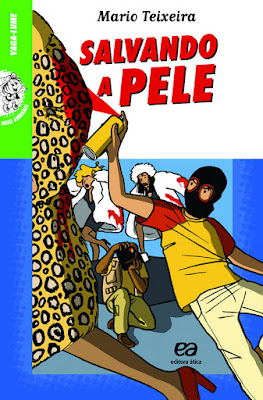 Capa | Salvando a pele | Mario Teixeira | Editora: Ática | Coleção: Vaga-Lume | Segmento: Meio Ambiente | 2011 - atualmente (2021) |