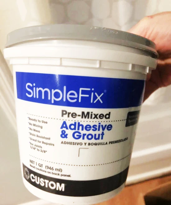 tile adhesive and grout