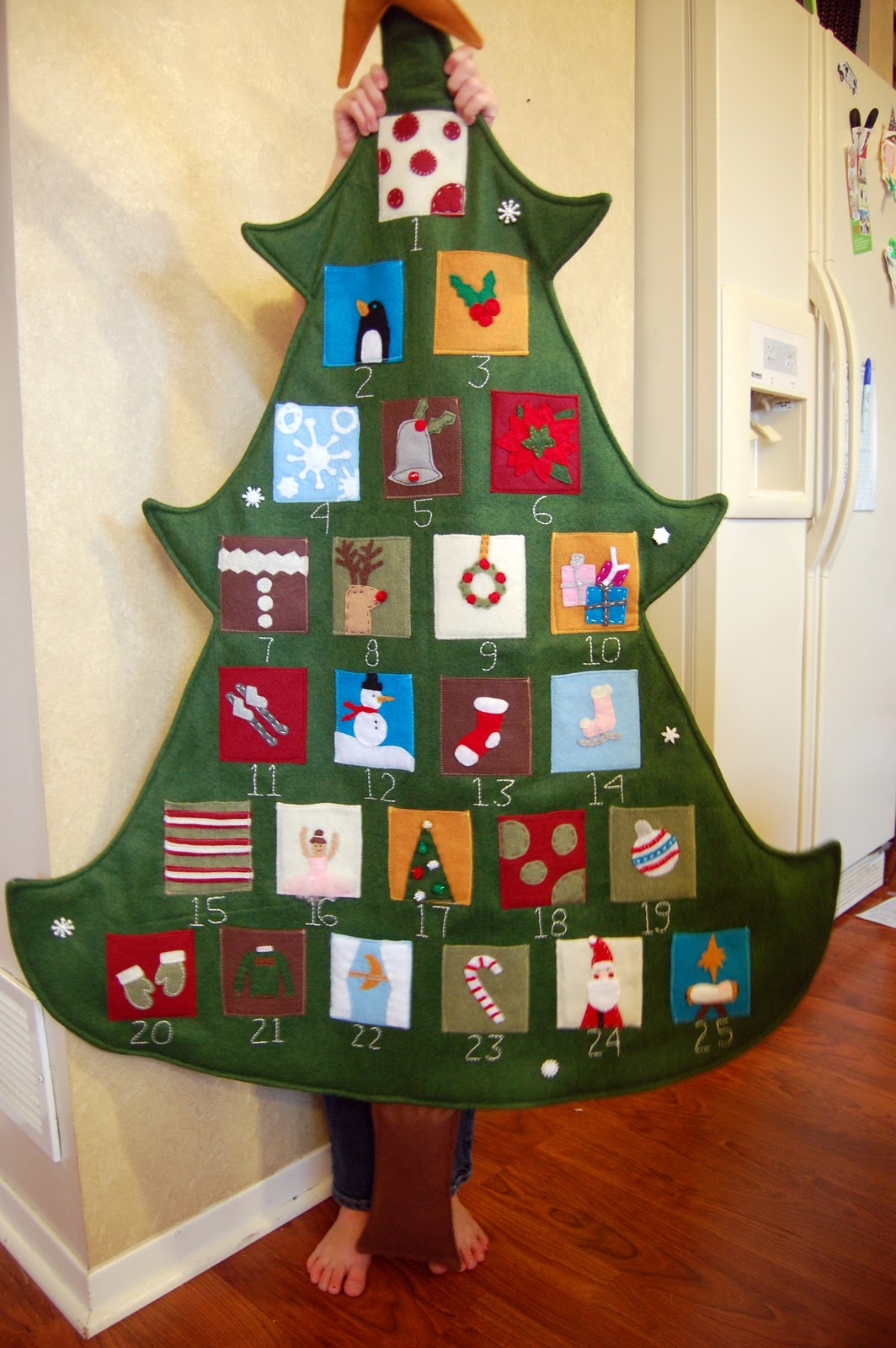 Felt Advent Calendar Family Ever After Sugar Bee Crafts