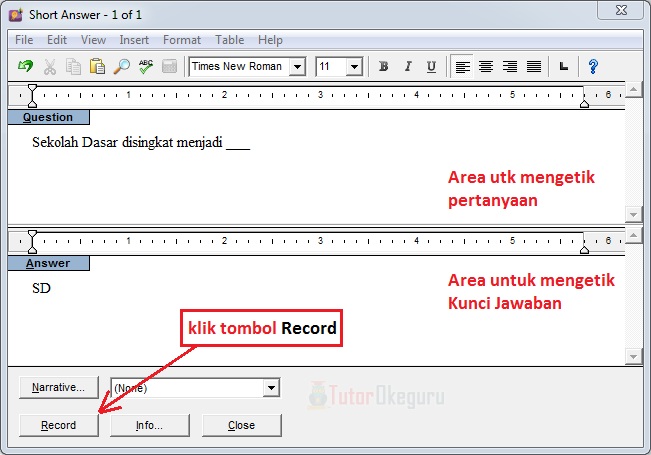 Membuat Bank Soal Short Answer Dan Completion Menggunakan Exam View Tutorial Okeguru