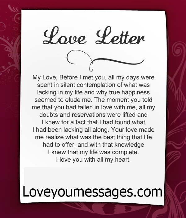 Hindi in letter love boyfriend to 8 Sample