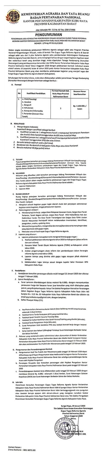 Format Surat Lamaran Atr Bpn - Delinewstv