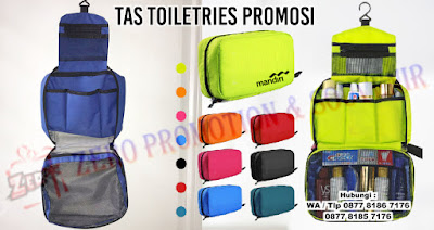 Souvenir Tas Toiletries, Toiletries pouch promosi, Toiletries  Murah, Custom Travel Bag, Souvenir Tas Custom Untuk Seminar & Promosi