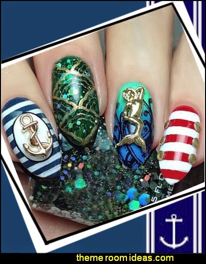 Decorating theme bedrooms - Maries Manor: themed nail designs - ocean ...