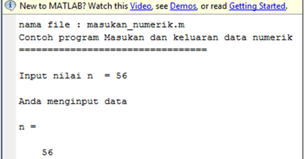 Dasar Pemrograman Komputer: Contoh Penggunaan Perintah Masukan dan ...