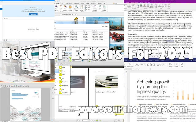 Best PDF Editors For 2021 - Your Choice Way