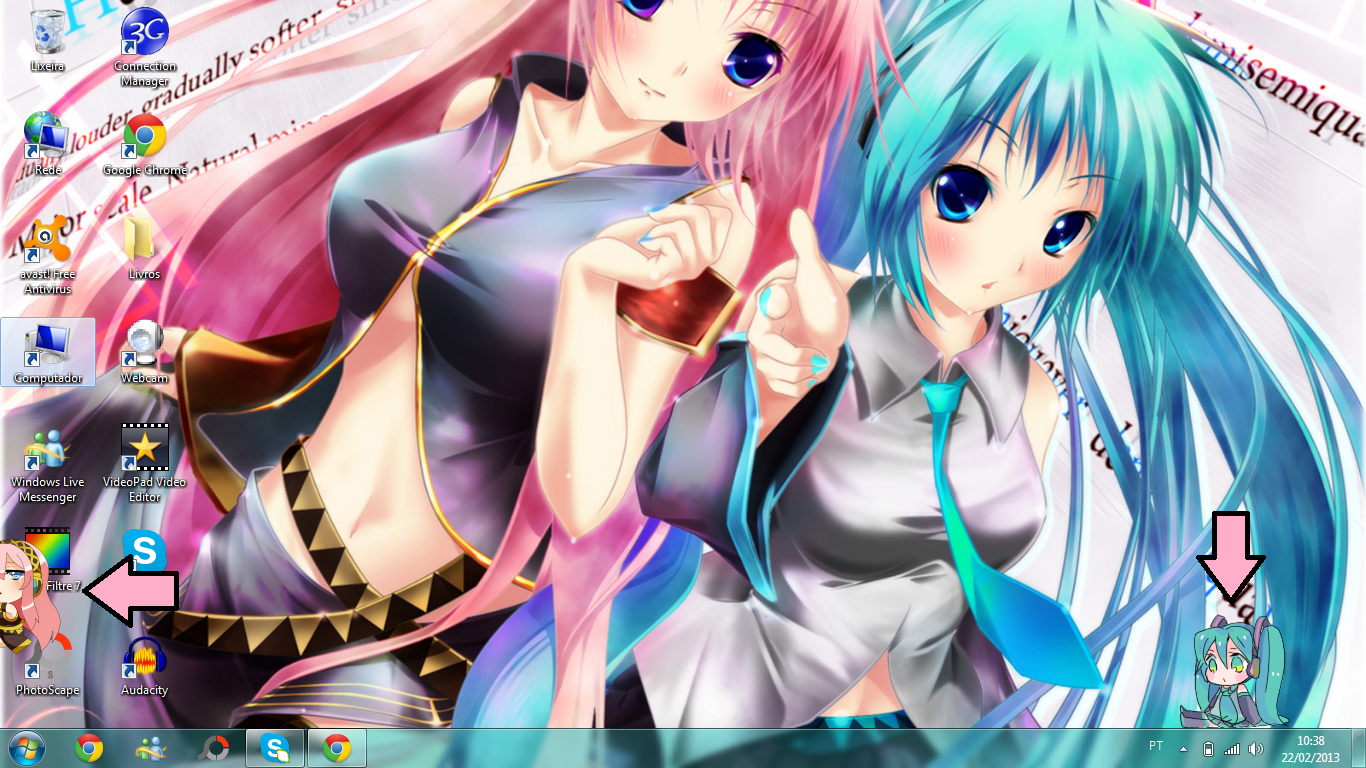 Blogueira Rebelde Shimeji Desktop