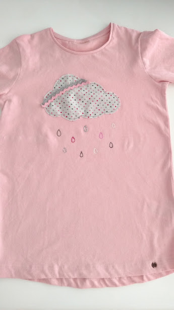 camiseta nube niña