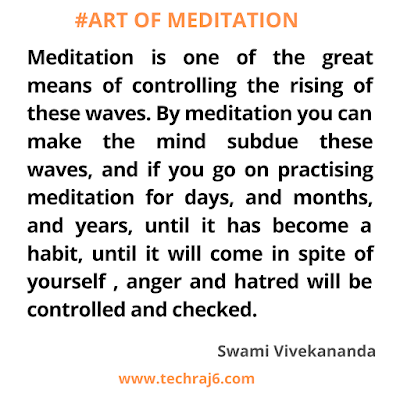 Art of meditation quotes by Swami Vivekananda