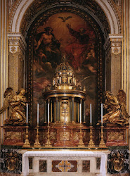 blessed st sacrament peter basilica chapel tabernacle adoration bernini angels vatican paul perpetual saint pope peters rome eucharistic altars john