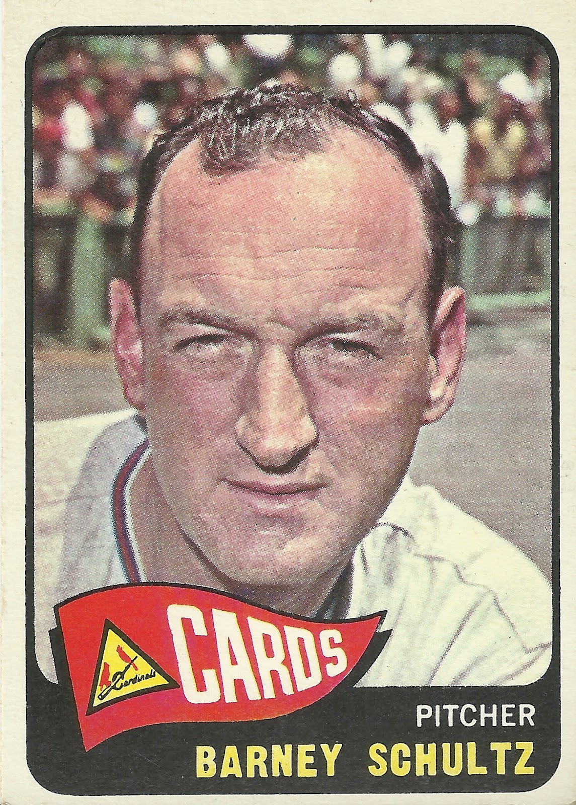 1965 Topps: #28 Barney Schultz - St. Louis Cardinals