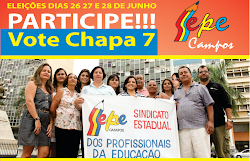 CHAPA 7 - SEPE NA LUTA PELA EDUCAÇÃO COM QUALIDADE E DIGNIDADE!