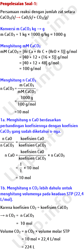 Soal Stoikiometri Reaksi Urip Dot Info