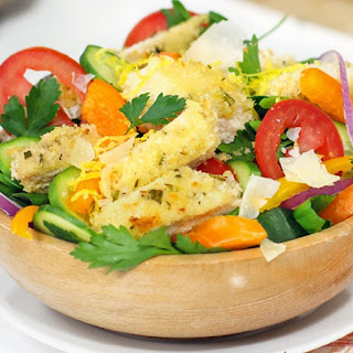 Crunchy Lemon-Pepper Chicken and Cucumber Salad