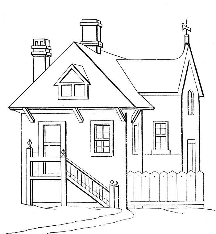 a house coloring pages - photo #13