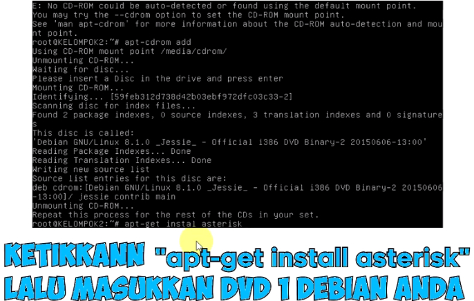 TUTORIAL INSTALASI ASTERISK DI SERVER DEBIAN DAN KONFIGURASI VOIP ASTERISK