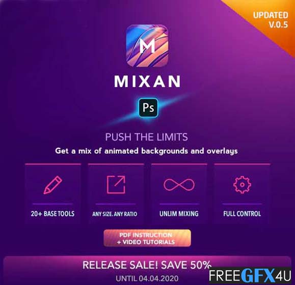 Mixan Photoshop Plugin for Animated Backgrounds