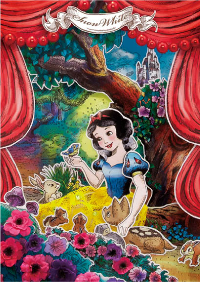  Disney Princess Snow White Paper Theater 3D Lenticular Card