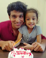 Pratik gandhi with his doughter Miraya Pratik gandhi with his doughter Miraya