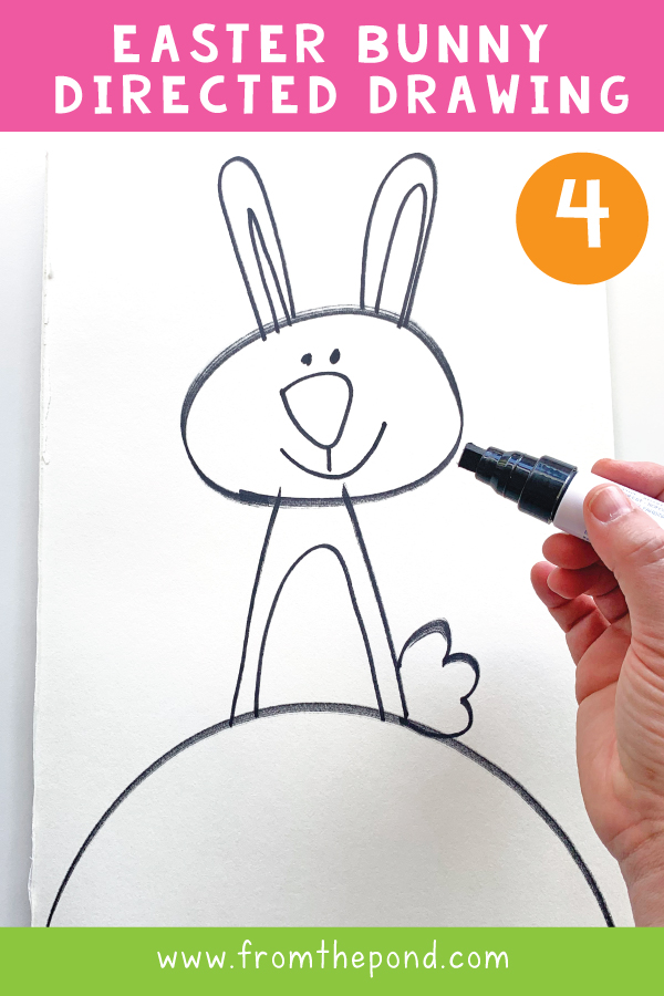 Easter Bunny Directed Drawing | From the Pond