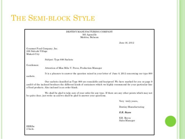 Modified Block Format Business Letter - Birthday Letter