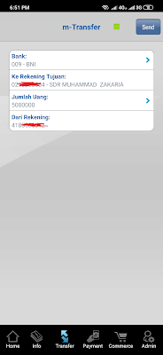 cara transfer uang ke rekening bni dari rekening bca