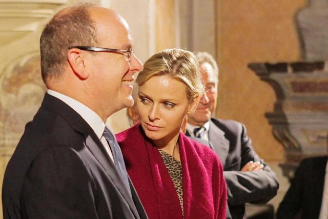 Prince Albert and Princess Charlene attended a concert in Paroldo and Prince Albert was made "Honorary Citizen of Paroldo" before the concert 