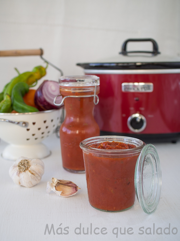 Salsa de tomate en Crock-Pot