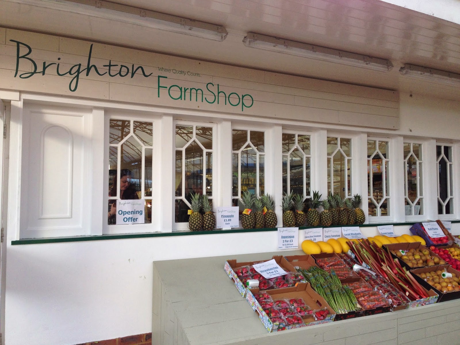 New Farm Shop opens today at Brighton garden centre by the racecourse