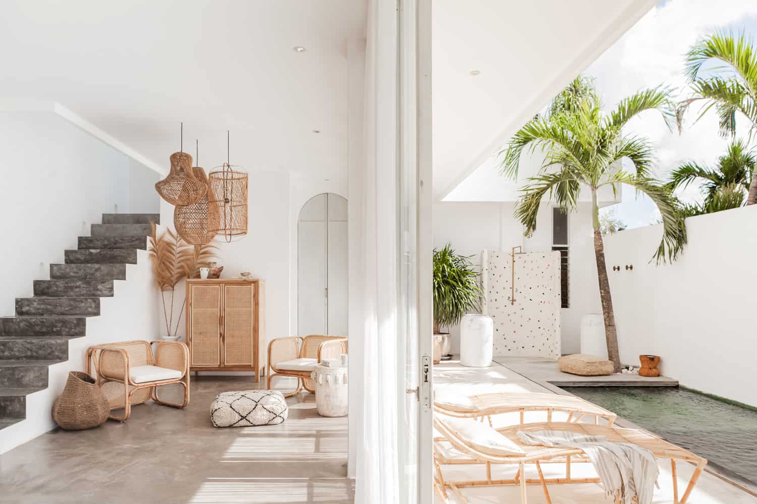 Beautiful home with a black accent wall