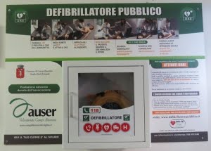 Defibrillatore donato nel 2015 allo Stadio Comunale di Atletica E. Zatopek