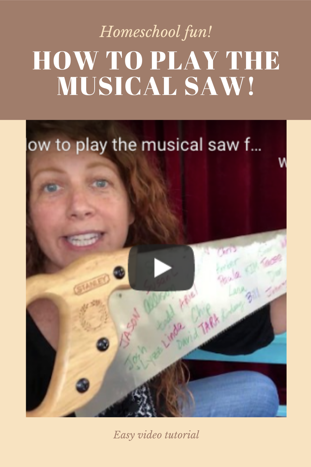 How to Play the Musical Saw Tutorial! The Red Accordion Diaries