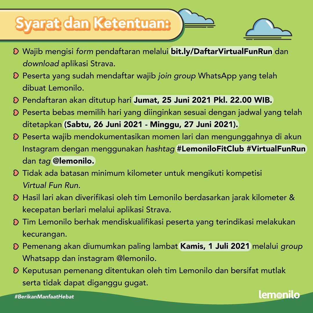 🔍 Lemonilo Virtual Fun Run • 2021 Lemonilo Virtual Fun Run • 2021