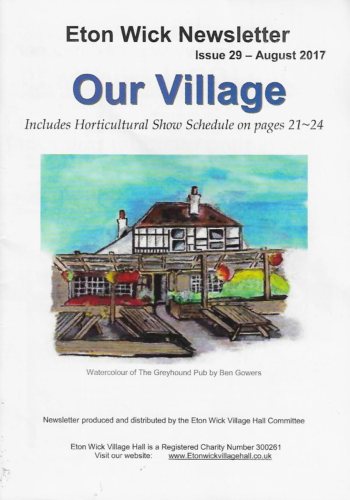 Eton Wick History The Eton Wick Newsletter August 2017 `Our